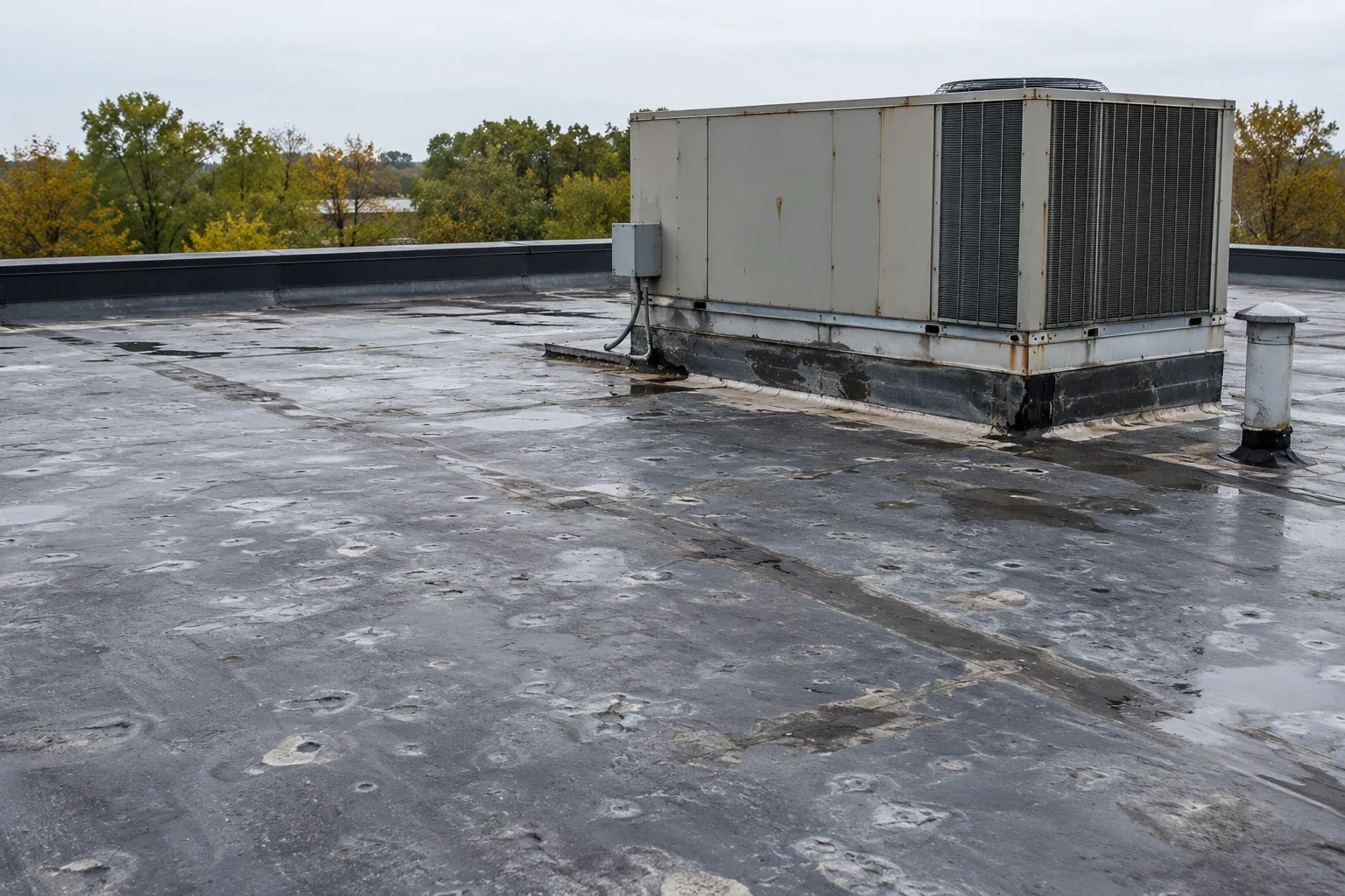 Commercial Hail Damage Roof Repair in Carmel, IN