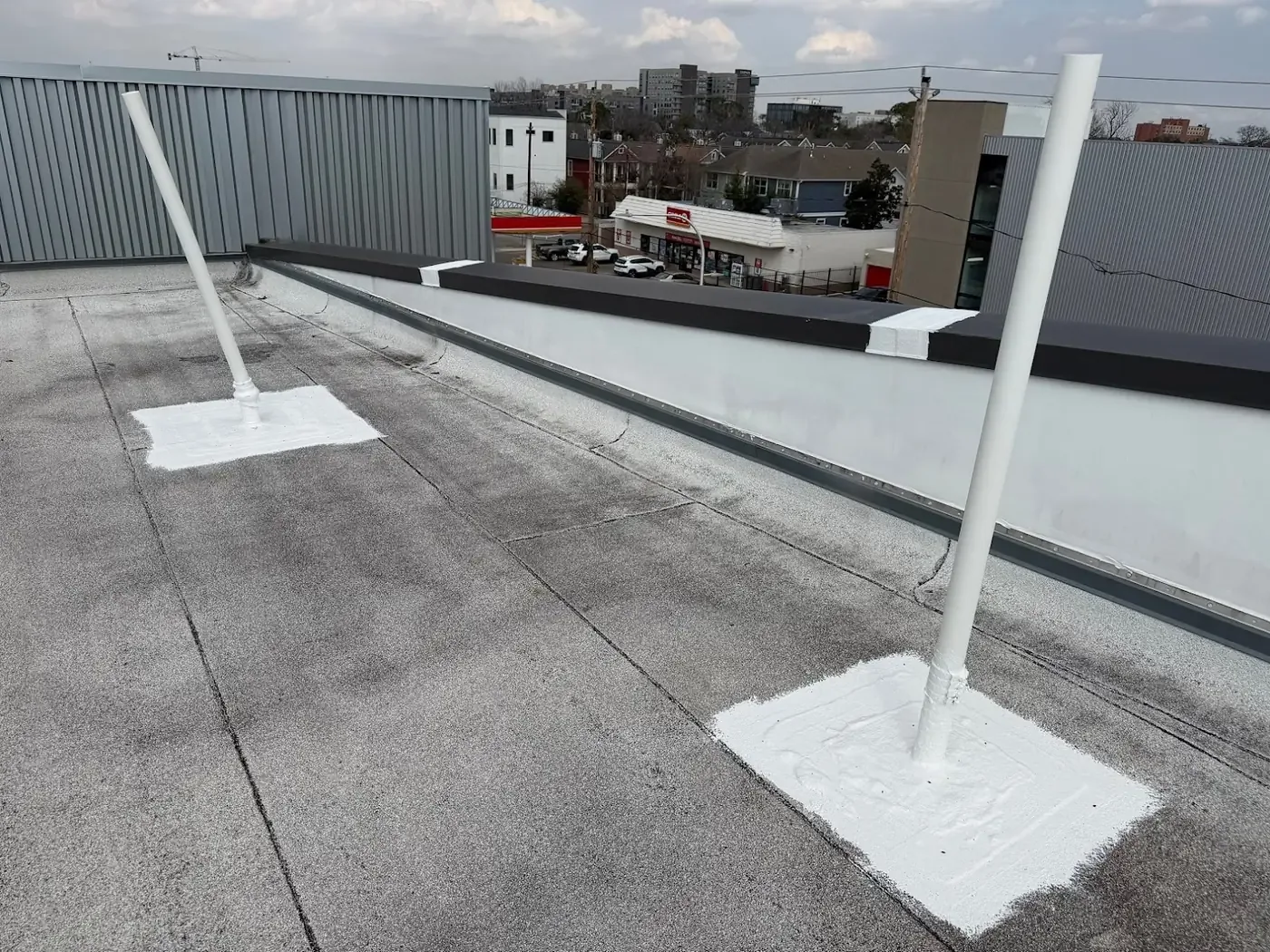 Commercial Roof Membrane Puncture Repair in Carmel, IN