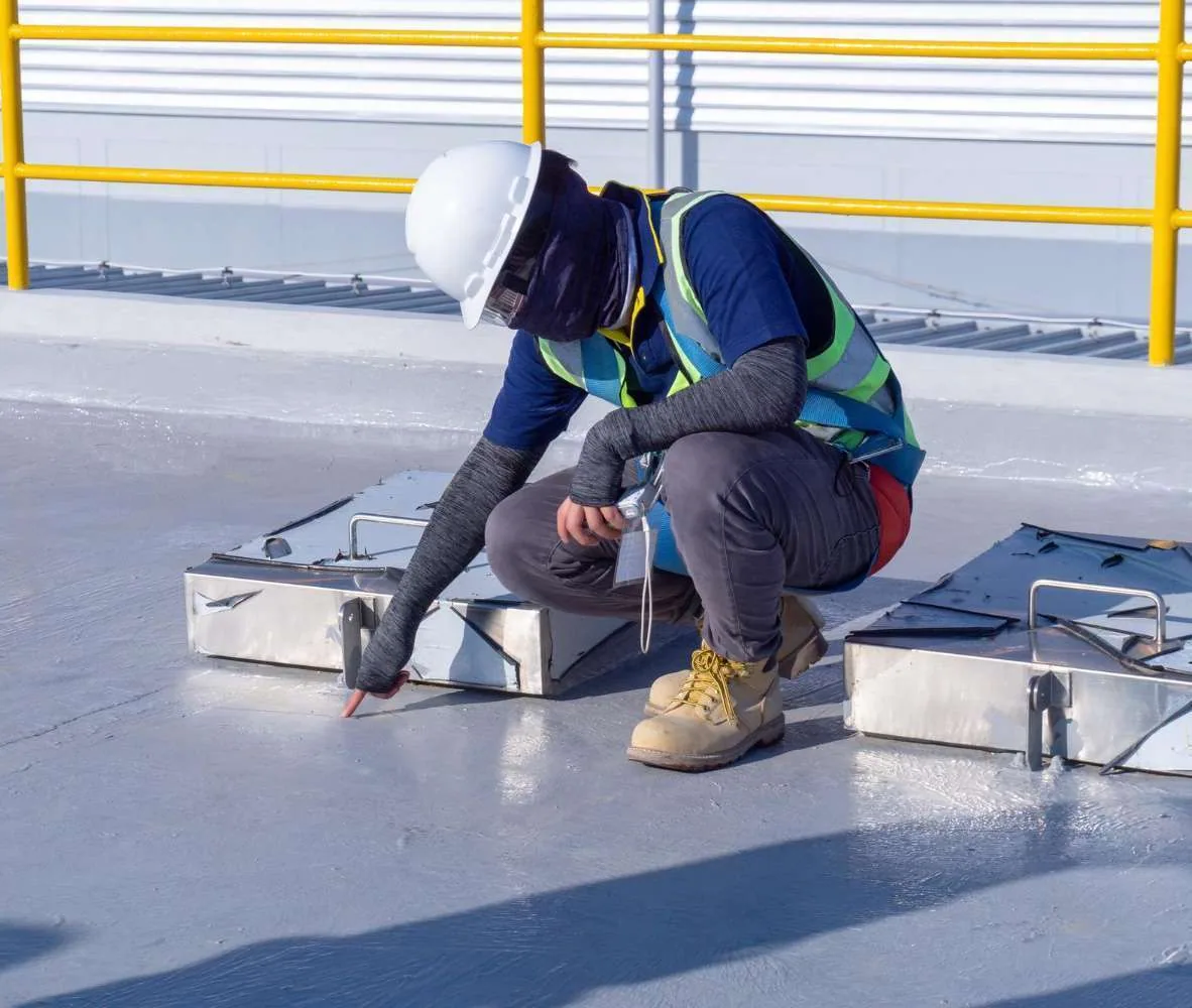Commercial roof inspection in Carmel, IN